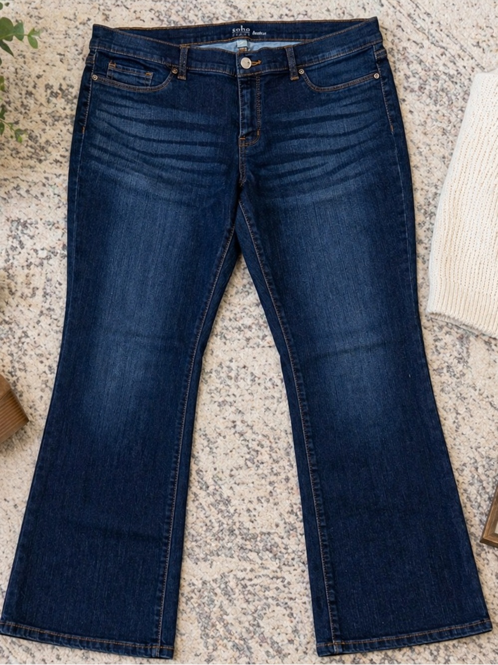 NY&C Soho Bootcut Jeans Dark Wash Size 18 Petite NWOT